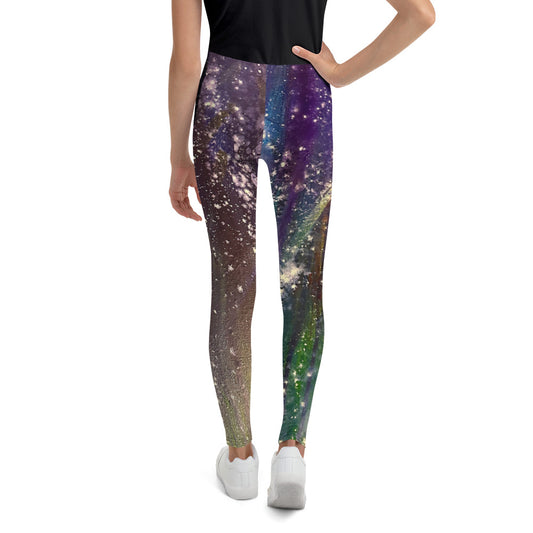 Starry Night Allover Print Youth Leggings