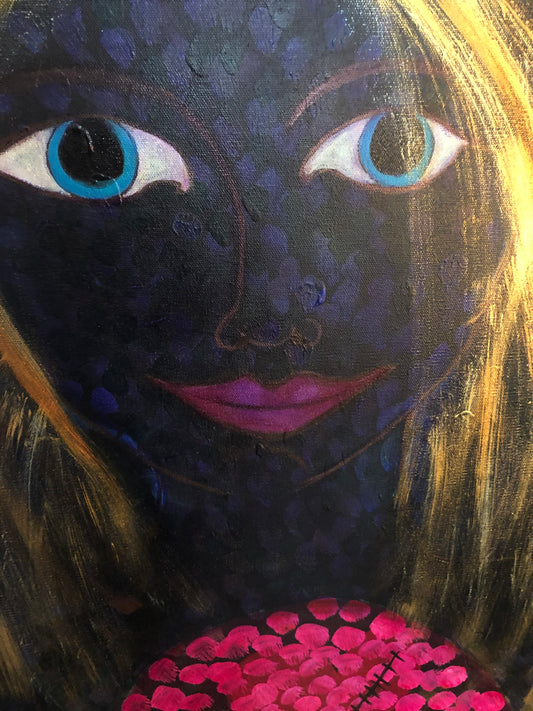 "What the World Needs Now".  Original acrylic painting on Gallery Wrapped Canvas