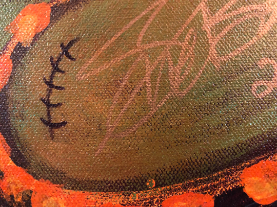 It Only Takes a Spark. Original Acrylic Painting on Canvas