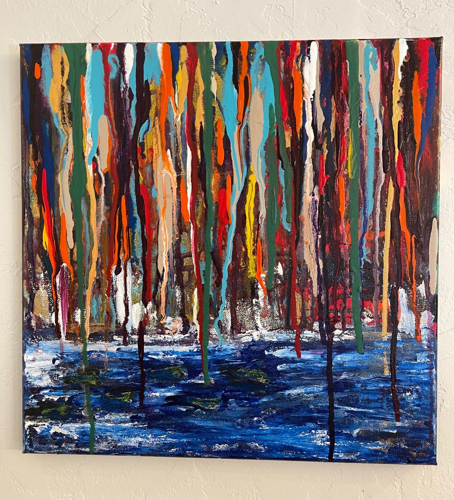 What will YOU name this? Original abstract painting by August Venuh
