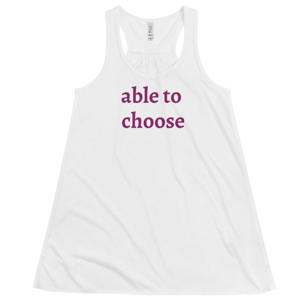 able to choose... women's racerback tank