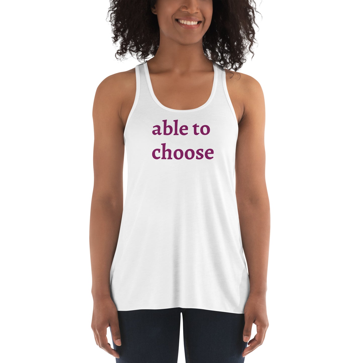 able to choose... women's racerback tank
