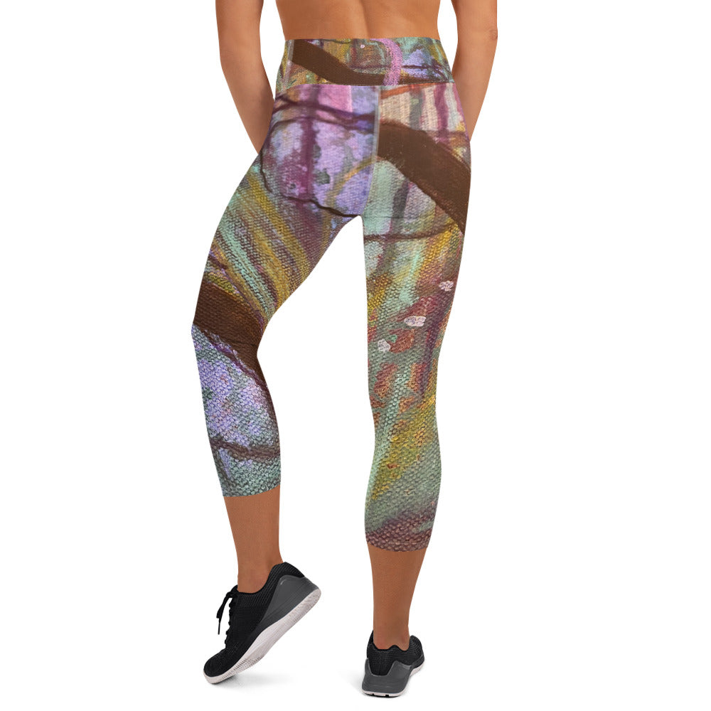 Revelation! Allover Print Yoga Capri Leggings