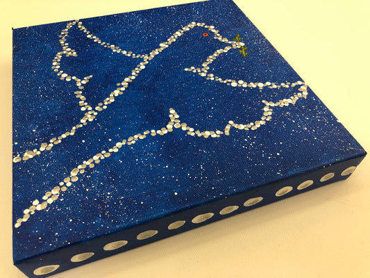 Dove Acrylic Painting on Wrapped Canvas