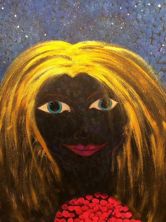 "What the World Needs Now".  Original acrylic painting on Gallery Wrapped Canvas