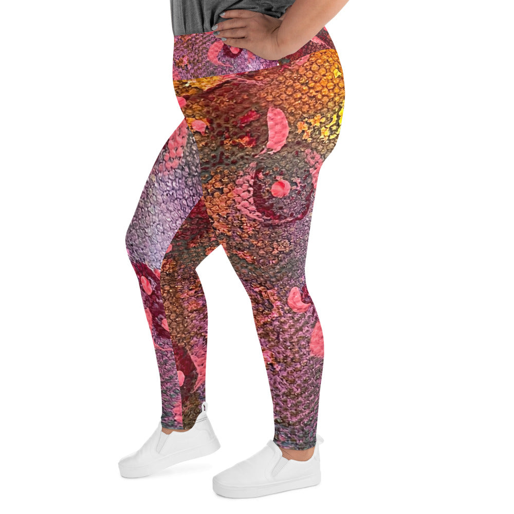 Secret Code All-Over Print Plus Size Leggings