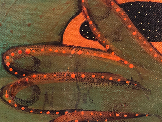 It Only Takes a Spark. Original Acrylic Painting on Canvas